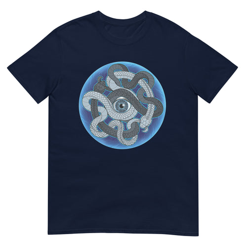 ABASOR Color Navy Blue Short-Sleeve Unisex T-Shirt image 0
