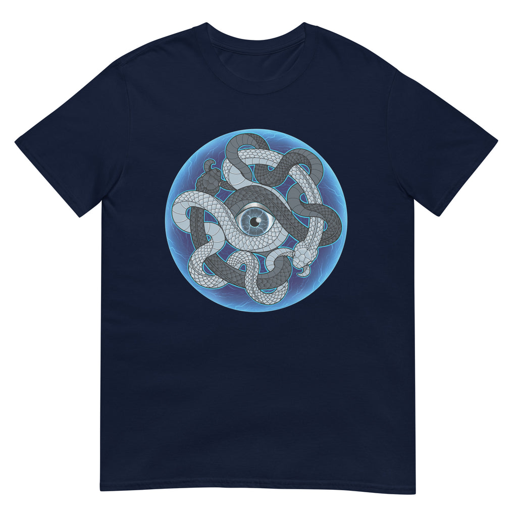 ABASOR Color Navy Blue Short-Sleeve Unisex T-Shirt - XL image