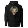 DevilDoc unisex hoodie in black, front