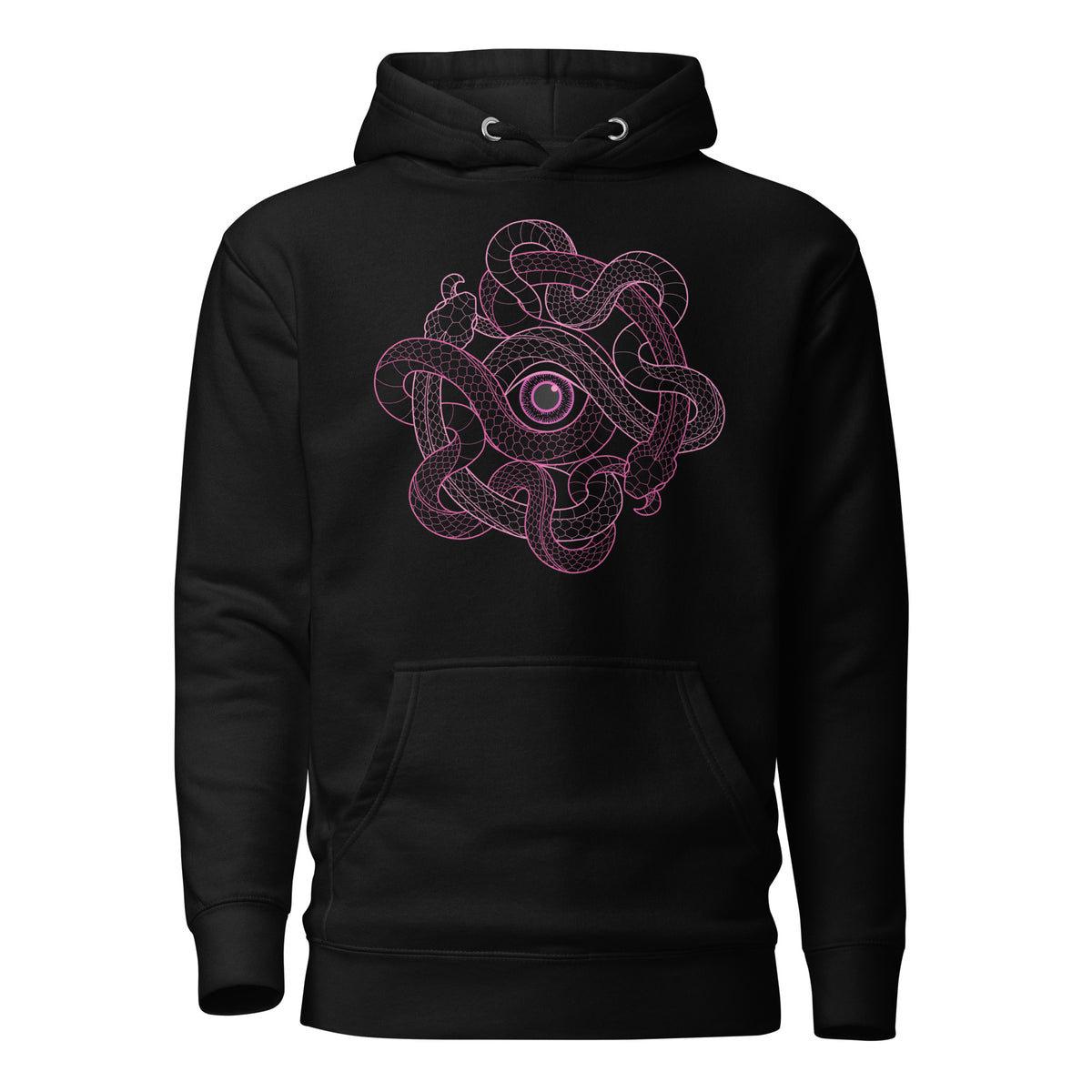 Abasor pink unisex hoodie, front