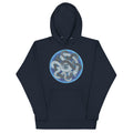 ABASOR navy unisex hoodie, front