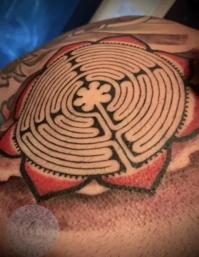 Labyrinth Tattoo by Forrest Lang