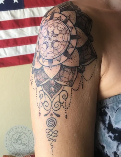 Lotus Tattoo by Forrest Lang